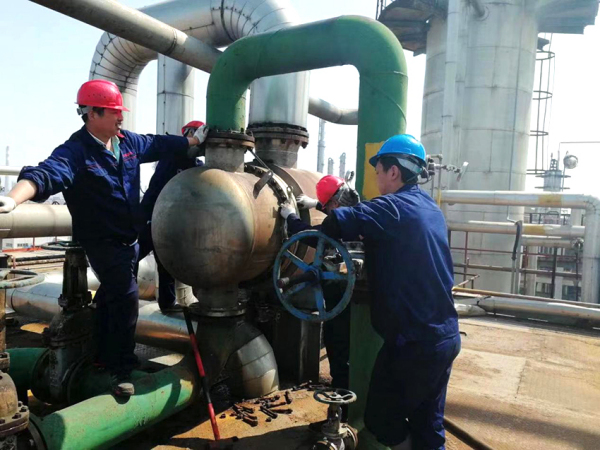 换热器清洗现场