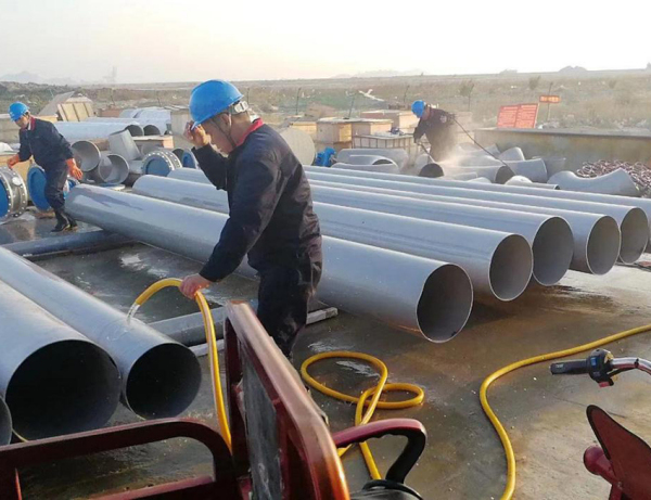 不锈钢管道清洗现场